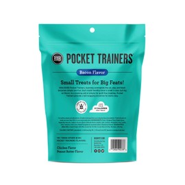 BIXBI Pocket Trainers, Bacon (6 oz, 1 Pouch) - Small Training Treats for Dogs - Low Calorie and Grain Free Dog Treats, Flavorful Pocket Size Healthy and All Natural Dog Treats