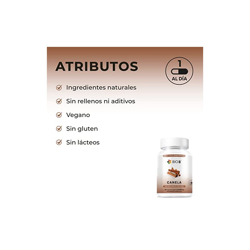 BIO B | Canela 60 cápsulas veganas