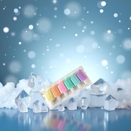 ZGLUZP 6 Pcs Cute Ice Shaped Marker Pen Mini Highlighter for School Office Supplies Writing Stationery Attractive and Fashion Liquid Highlighters Markers and Highlighters