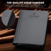 KEJIAR Leather Cigar Case Travel Humidor Box Set Includes 2