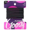 Goody Slide Proof Stayput Black Elastics, 4 mm 10 Count