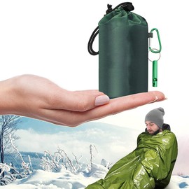 Dreneco Survival Sleeping Bag Emergency Bivvy Bag Waterproof Emergency Rescue Blanket for Outdoor Camping, Hiking (Green)