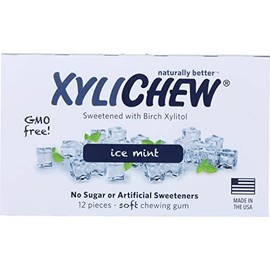 Xylichew Mint Ice Soft Chewing Gum, Sugar Free, No Artificial Sweetener, 12 Pieces (Pack of 24)