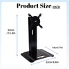 Bonscalate Metal Monitor Table Stand, Adjustable Height Desktop Support, 13-29