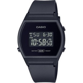 CASIO LW204-1B Unisex Black Digital Watch with Black Band