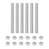 6 pieces M8 x 100 mm threaded rod 100 mm