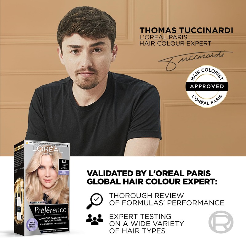 L'Oreal Paris Preference Hair Dye, Long Lasting, Luminous Permanent Hair