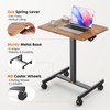 Sweetcrispy Mobile Small Stading Desk - Sit Stand Desk, Portable