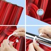 GETTOGET Theatre Shower Curtain, Show Stage Curtains Red Curtains Classic