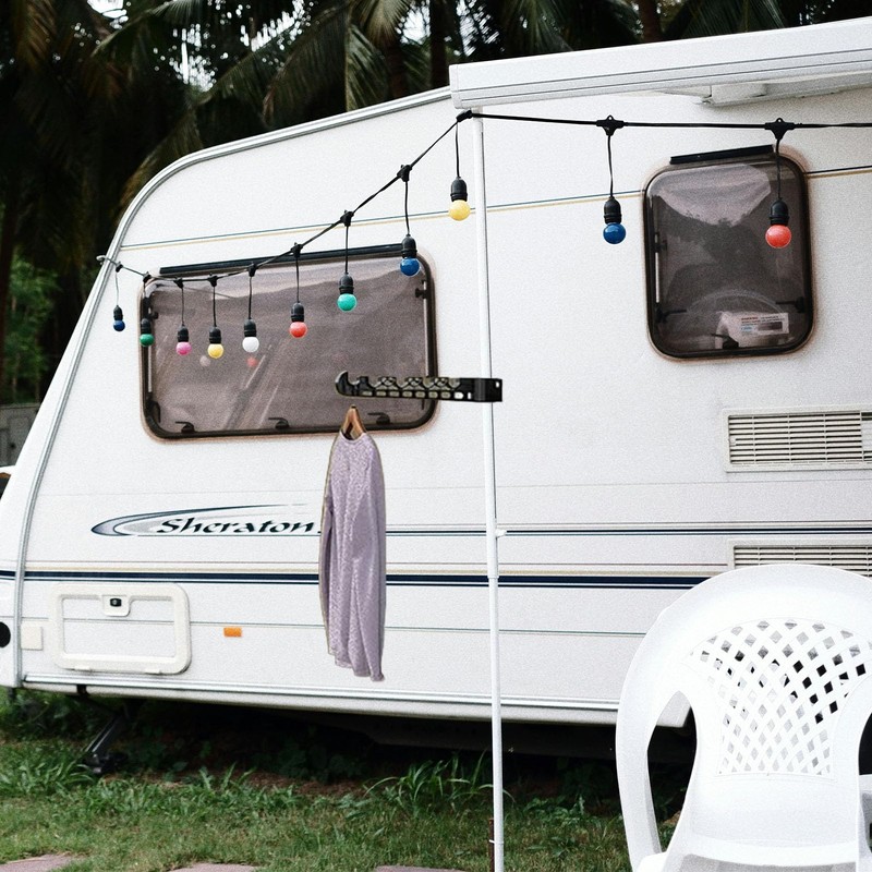2 Pcs RV Clothes Drying Rack, Plastic RV Ladder Clothes