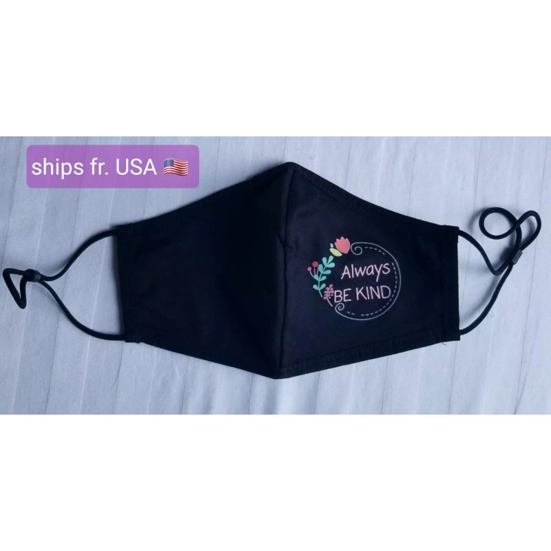 Adult face mask breathable reusable adjustable face mask cute face