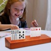 Exqline Wooden Playing Card Holder Tray Rack Organizer for Kids