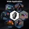 Amiline Wireless LED Lights for Car 8PCS with Remote Control,