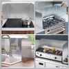 KOBSAINF 4-Sided Foldable Oil Splatter Guard, Stainless Steel for Frying