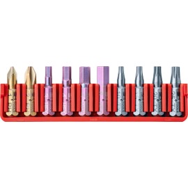 PB Swiss Tools BitBlock with 10 Bits PH Torx Hexagon Socket PB C6.700 | 100% Swiss Made | Handy BitBlock with Precision Bits for Standard Applications in Industry and Trade