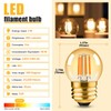 G40 Dimmable Amber LED Bulbs, 3W (25W Eq), E26, 2700K