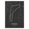 Vacentures Monza Racing Track Poster Gift for Motorsport Fans (21