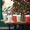 Funtery 150 Set 12 oz Christmas Day Paper Cups with