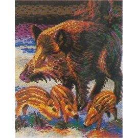stickit Mini Plug-In System Wild Boar with Piglet Approx. 10,000 Pieces No. 41241