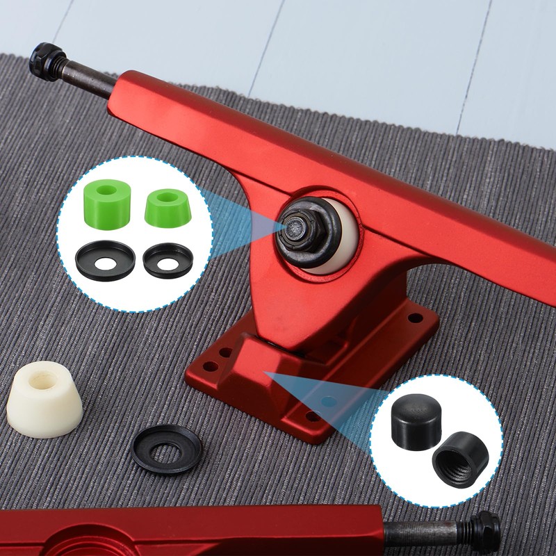 PATIKIL Skateboard Bushing 90A PU Longboard Truck Rebuild Kit Bushing