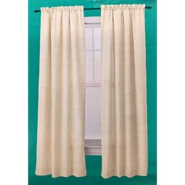 Room Essentials Style One Window Panel Ivory Textured Weave 40" W x 84" L