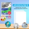 Uinkit 105Sheets Premium Clear Vinyl Sticker Paper for Inkjet Printer