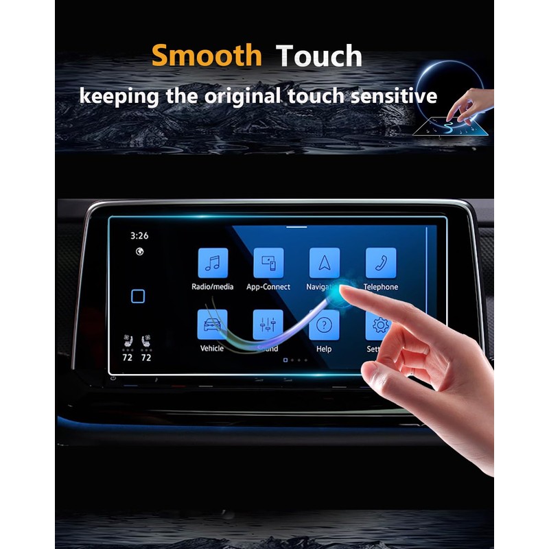 2 Pack Screen Protector For VW Atlas 2024-2026 Accessories