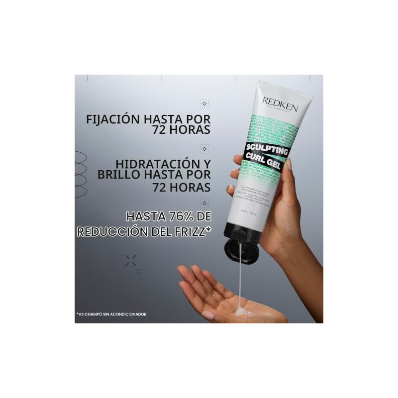 Redken Sculpting Curl Gel 250mL|Para Definir y Fijar Cabello Rizado