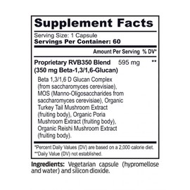 Youngevity RVB 350 (Beta 1, 3/1, 6-Glucan), 60 Capsules