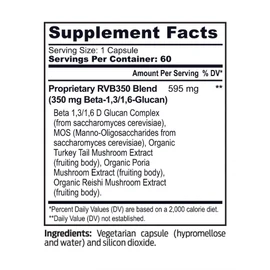 Youngevity RVB 350 (Beta 1, 3/1, 6-Glucan), 60 Capsules