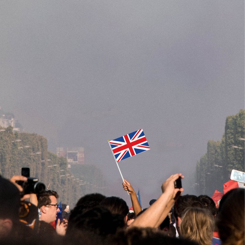 10 PCS Britain Handheld Flag,8.5×5.5 Inch English UK Flags Hand