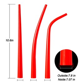 Caulking Nozzle of Caulking Gun, Curved caulking Nozzle applicator, Replacement Extension Tool Used in Construction (3 Pieces-1, one Straight Two Bend)