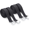 4Pcs Ratchet Tie Down Straps, 2.5m x 25mm Heavy Duty