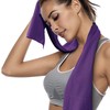 Trade One 30530 Cooling Towel, Self Cooling Towel, Purple, 39.4