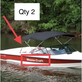 Mastercraft Boat 40” Replacement White Decals Vinyl Stickers - Set Of 2 - Ski