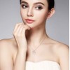 Stayoung Perla Collar Mujer Plata de Ley 925 con para