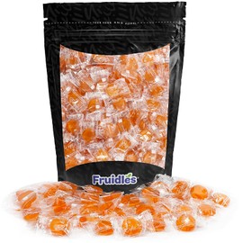 Sugar-Free Premium Hard Candy Suckers, Mini Fruit Button Candies, Kosher Certified Parve, Uses Sorbitol, Low-Sodium, Individually Wrapped (Mango, 32oz (2 Pound) 300 Pcs)