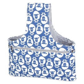 Teamoy Canvas Tote Bag for Knitting, Lightweight & Multifunctional, Holds Yarn and Sewing Needles (Up to 13.8 Inches (35 cm)), Easy to Carry and Store Knitting Tools