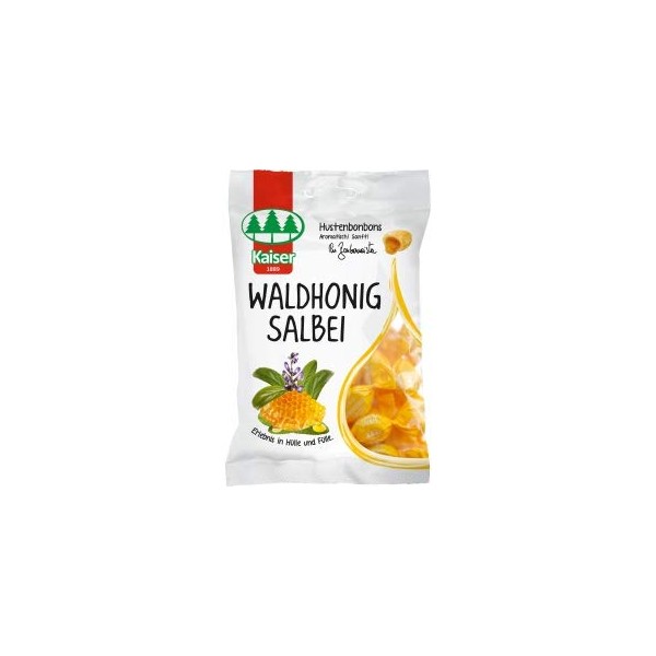 Kaiser Forest Honey Sage 90 g Sweets Cough Sweets Individually Wrapped Pack of 8