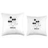 Renju Japanese Vintage Game Board Classic Strategy Tile Throw Pillow