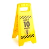 MDI Australia Poo in Progress Warning Desktop Sign Novelty, Yellow/Black