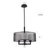 Chloe Lighting Martha Transitional 4 Light Rubbed Bronze Ceiling Pendant