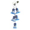 Jingle Bells Lauscha Advent Hanging Bell 7 cm Royal Blue