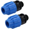 20mm x 3/4" MDPE Male Adapter Compression Coupling Fitting Water