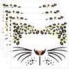 Fake Leopard Temporary Face Tattoos Cheetah Full Face Tattoo Stickers