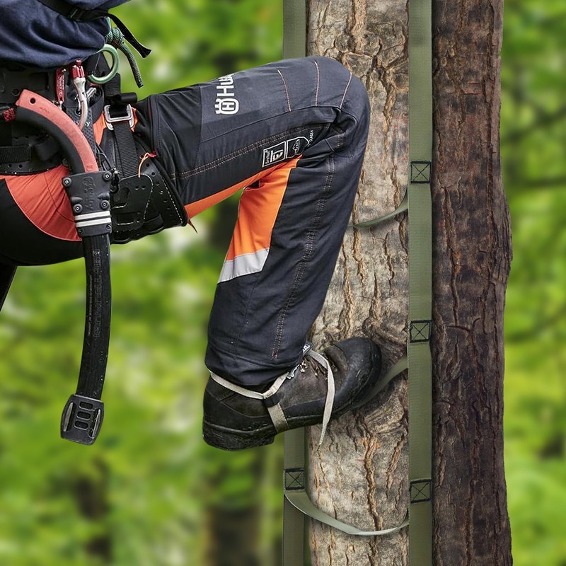 WBCBEC 5 Step Climbing Stick Aider - Lightweight Webbing Rope