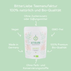BitterLiebe® Teemanufaktur Mama Kräuter Bio Kräutertee lose für Mütter mit der Kraft der Bitterstoffe I Bitterkräuter, Fenchel, Anis, Kümmel uvm. (150g)