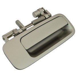 TRQ Rear Right Exterior Door Handle Beige Passenger Side Compatible with 1997-2001 Toyota Camry
