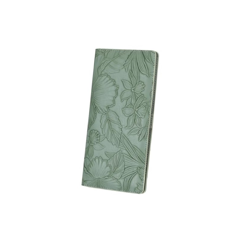 FALAN MULE Leather Women's Wallets, Multi-Function Slim Bifold Zipper Clutch