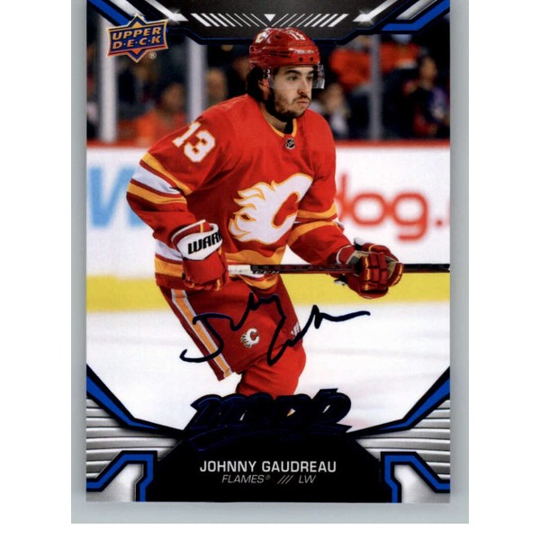 2022-23 Upper Deck MVP Hockey #164 Johnny Gaudreau Blue Parallel